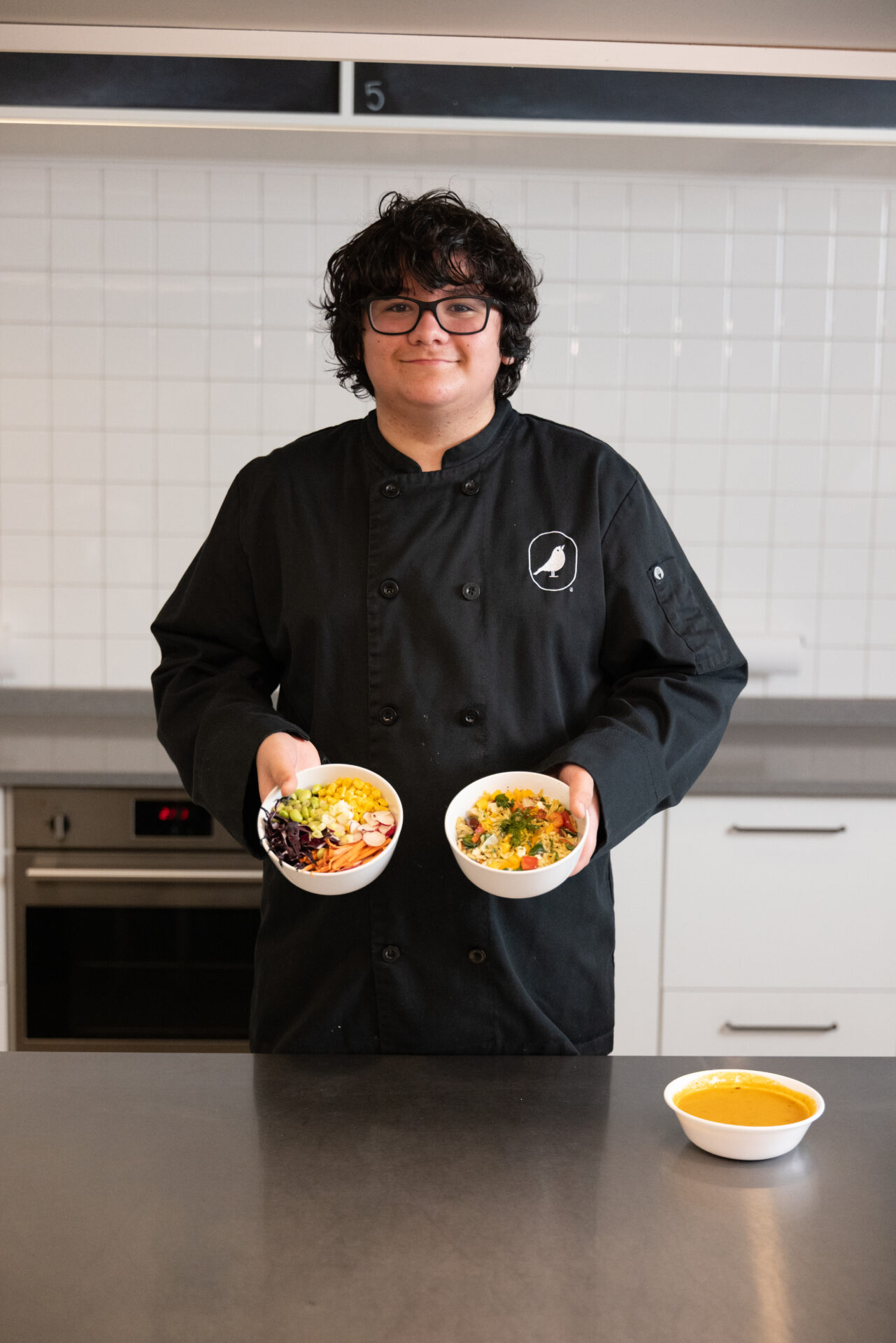 Teen LKA Student with his final dishes