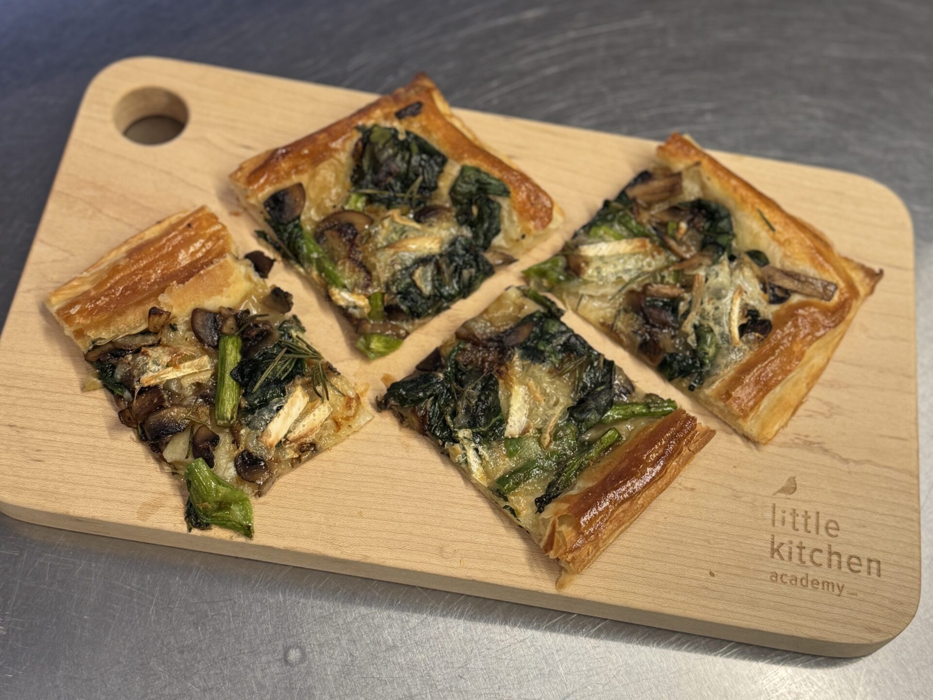 LKA Baked Rosemary, Brie, and Mushroom tart