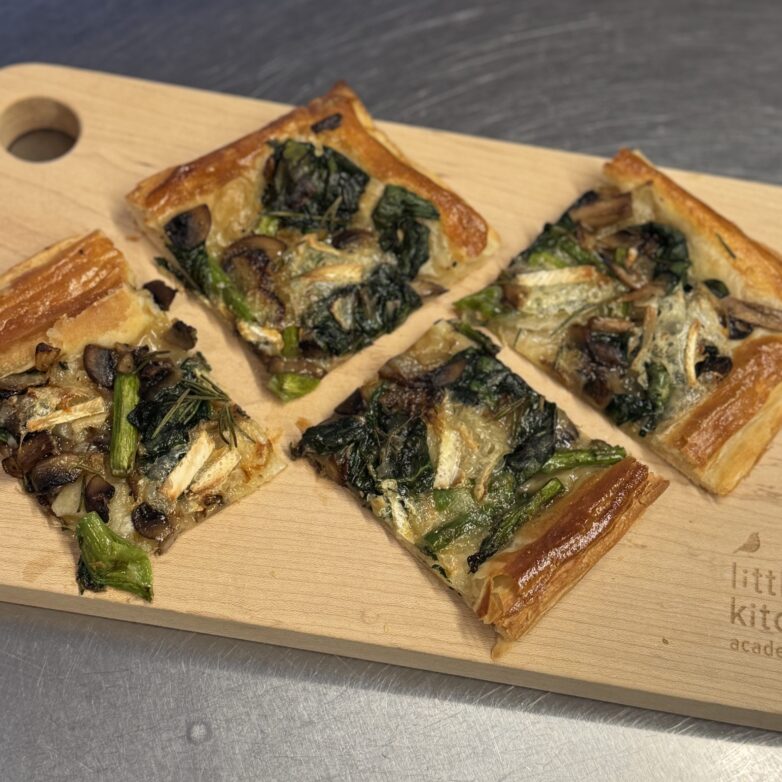 LKA Baked Rosemary, Brie, and Mushroom tart