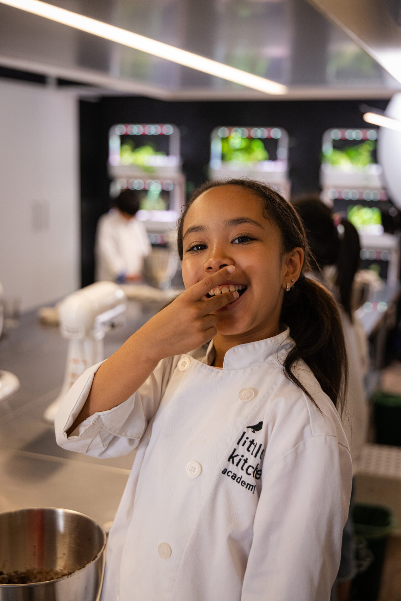 LKA student tasting an ingredient