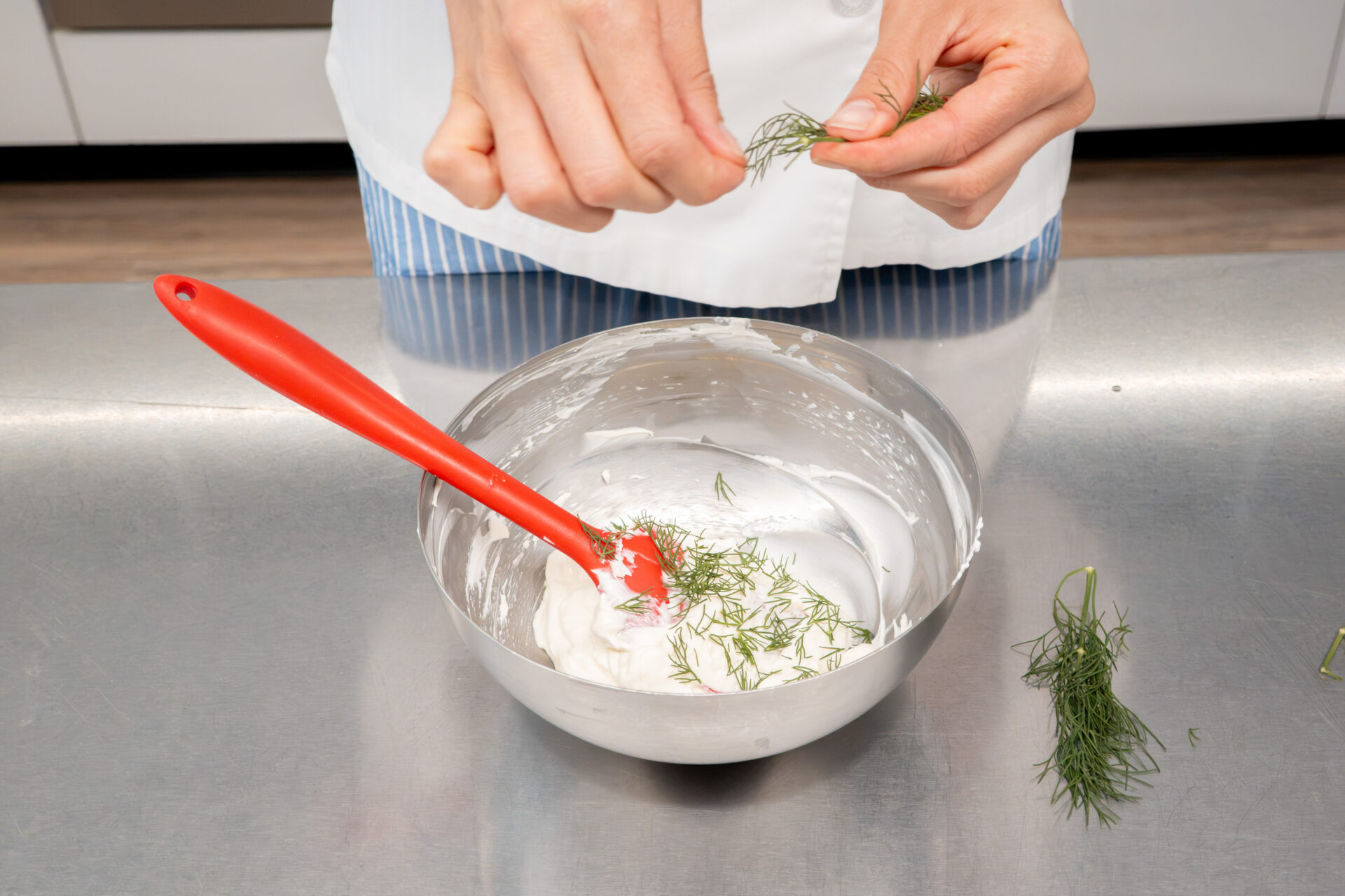 Top with dill. 