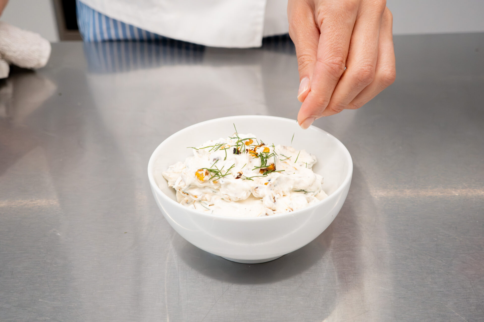 Top with dill. 